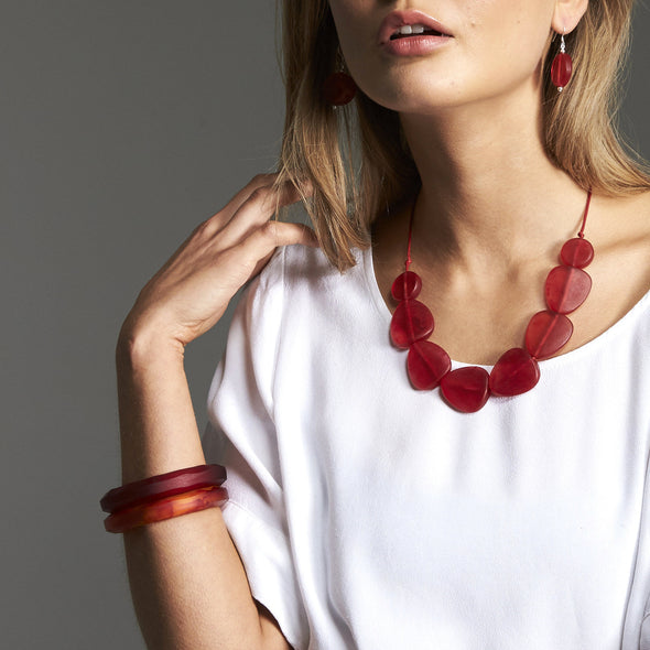 Pilgrim Double Bangle Set - Polka Luka Resin Jewellery