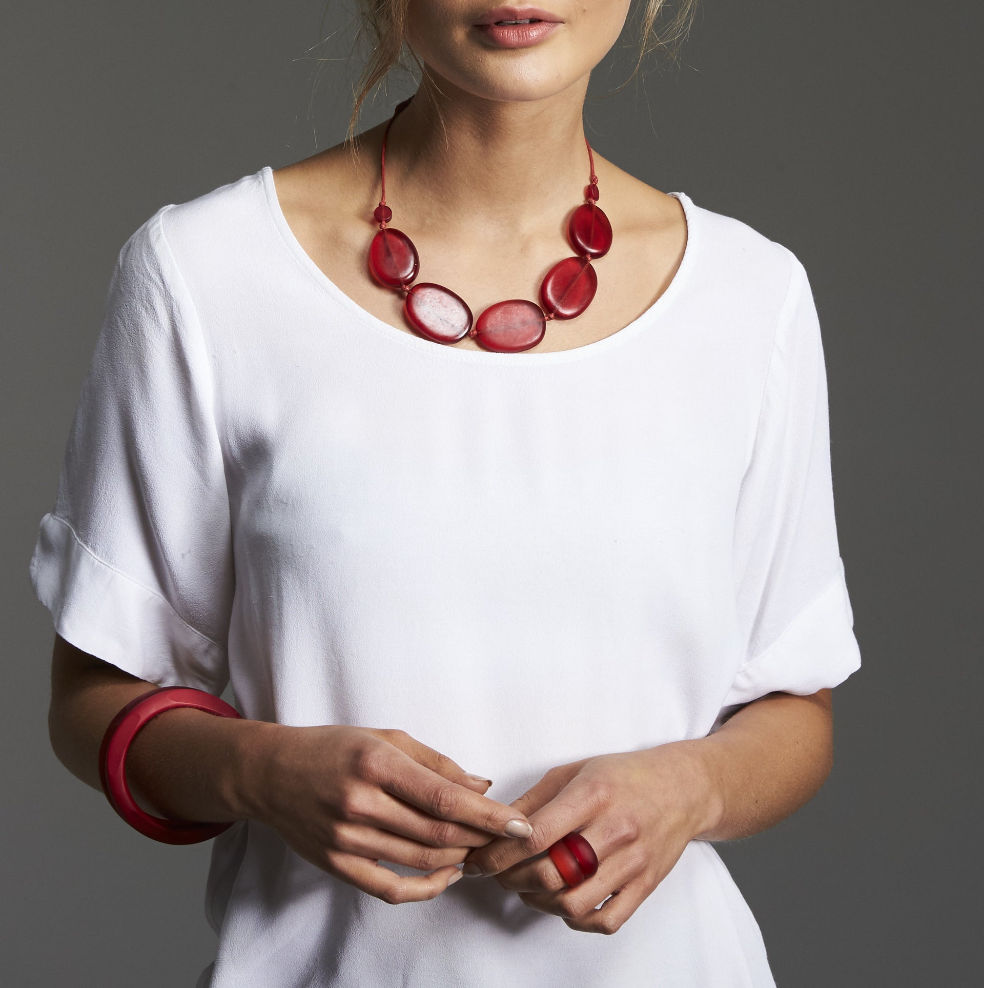 Deep Pools Necklace - Polka Luka Resin Jewellery