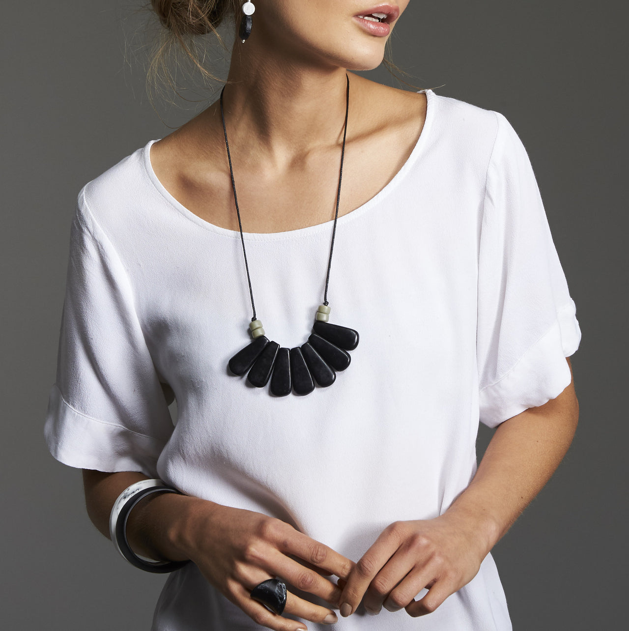 Tarsila Adjustable Resin Pendant - Polka Luka Resin Jewellery