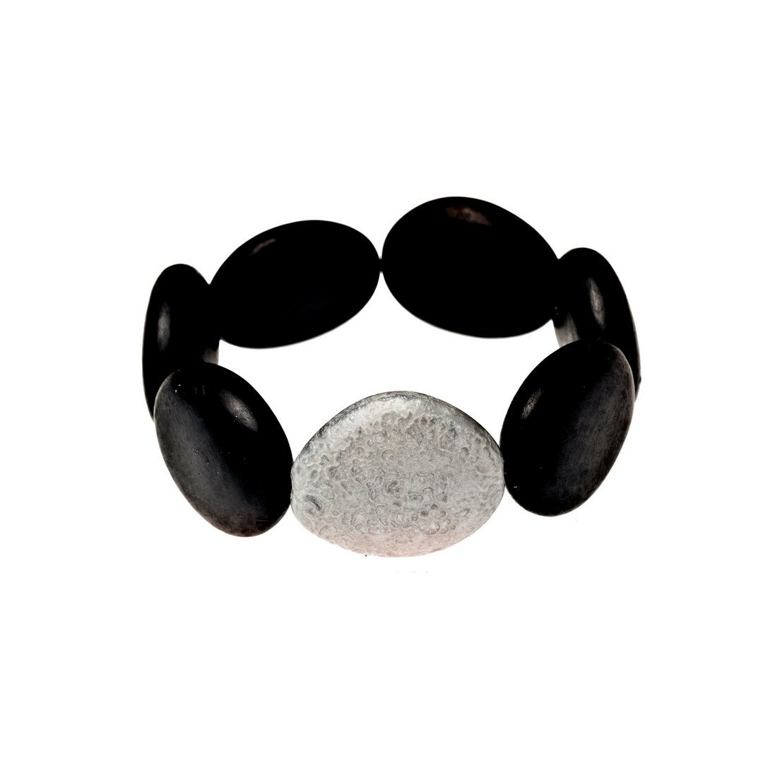 'Metropolis' Resin Stretch Bracelet - Polka Luka Resin Jewellery