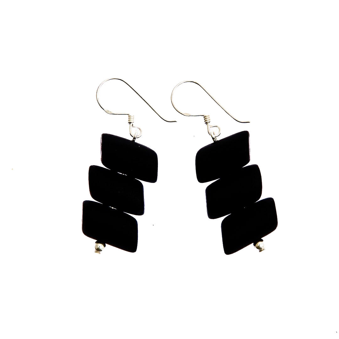 'Bamboo Forest' Resin Earrings - Polka Luka Resin Jewellery