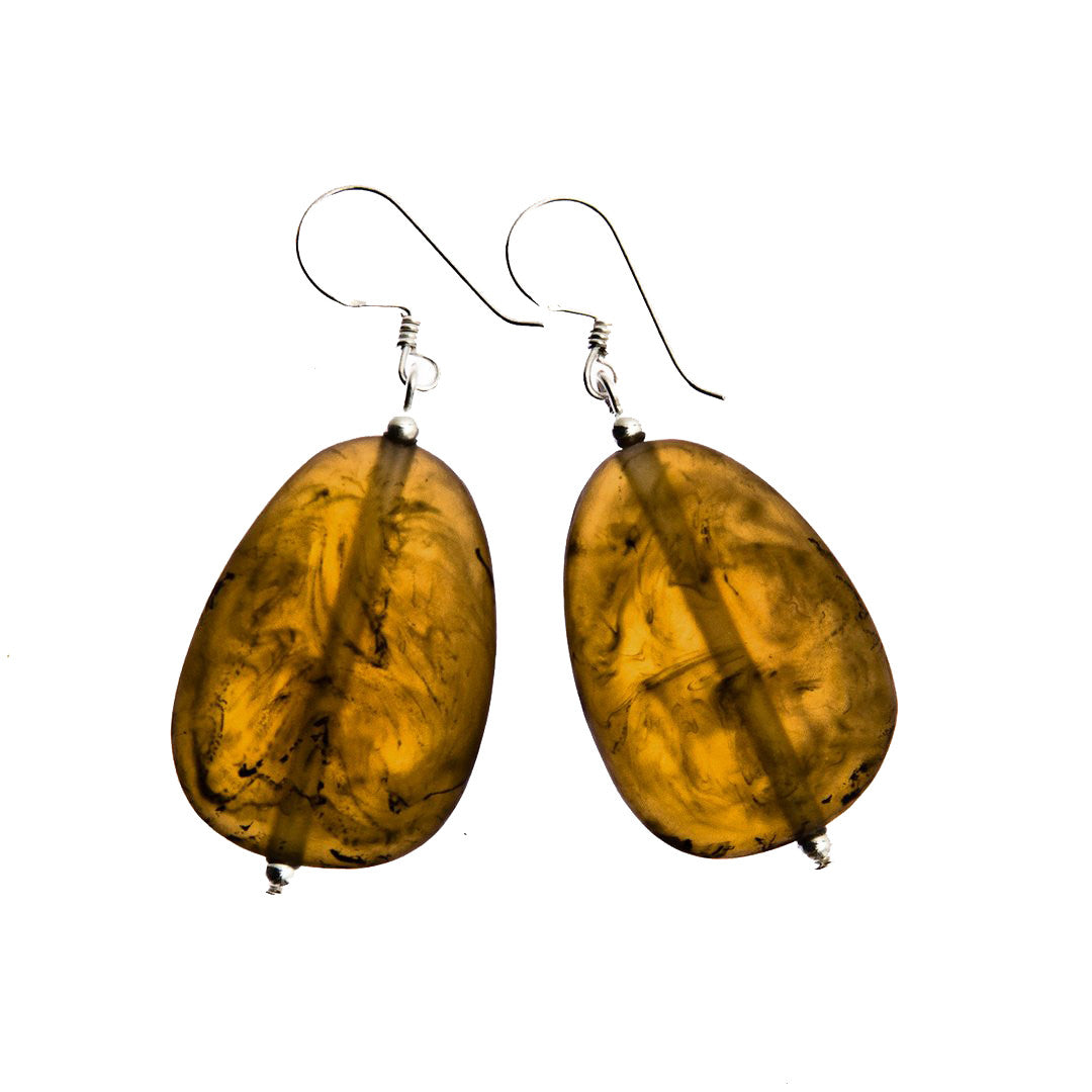 'Mekong' Resin Earrings - Polka Luka Resin Jewellery