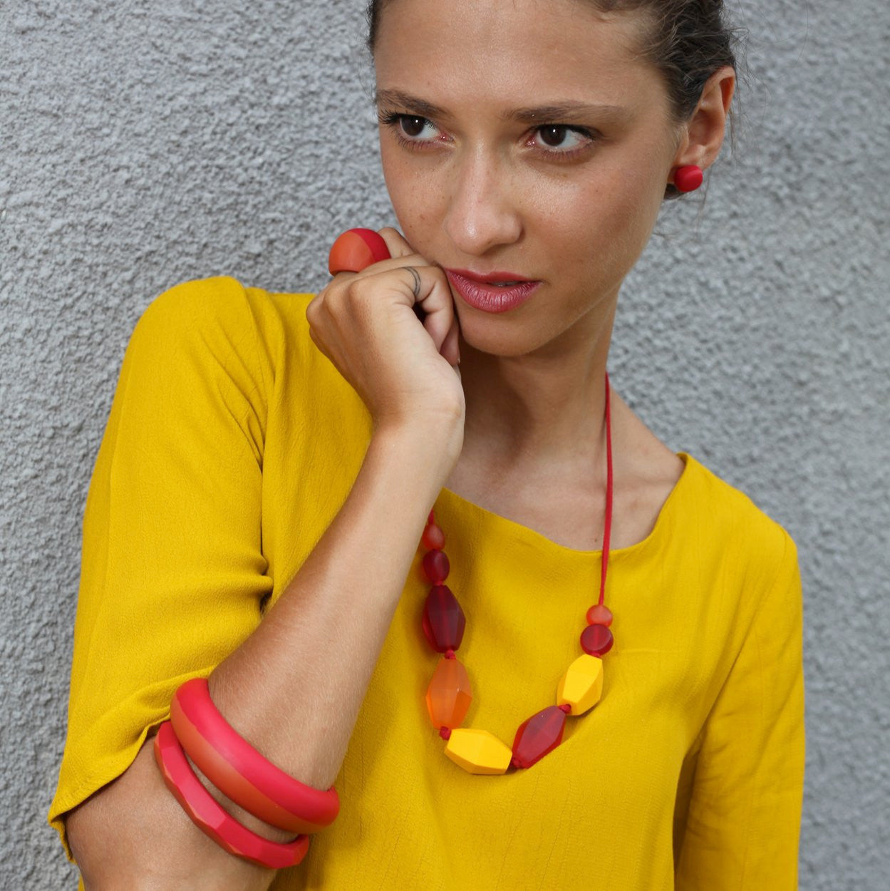 'Nolita' Resin Stud Earrings - Polka Luka Resin Jewellery