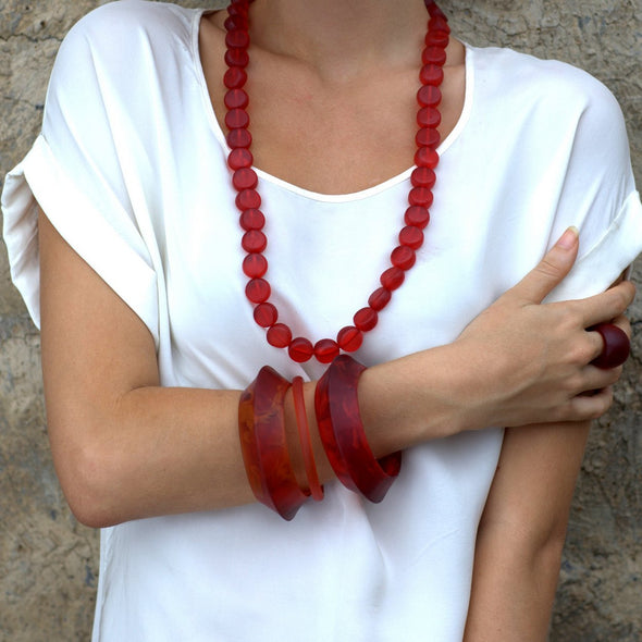 'Madrid' Bangle - Polka Luka Resin Jewellery