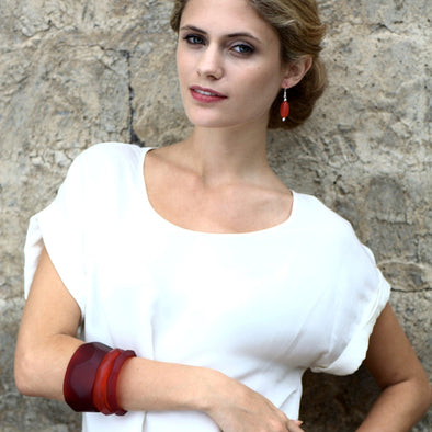 Barcelona- Double Bangle Set - Polka Luka Resin Jewellery