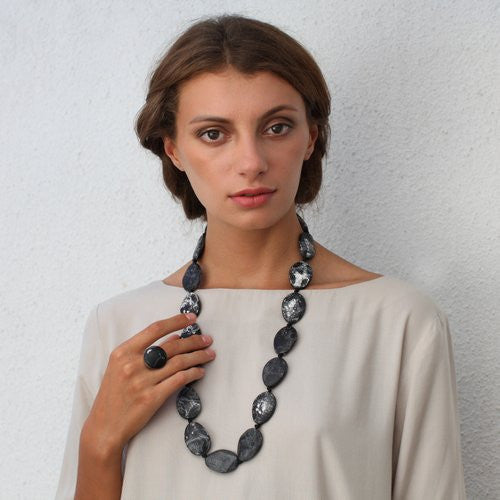 Rhodes Resin Necklace - Polka Luka Resin Jewellery