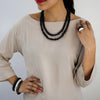 Silk Road Double Necklace - Polka Luka Resin Jewellery