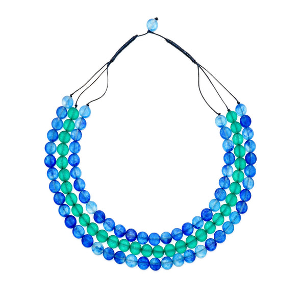 Silk Road Short Triple Necklace - Polka Luka Resin Jewellery