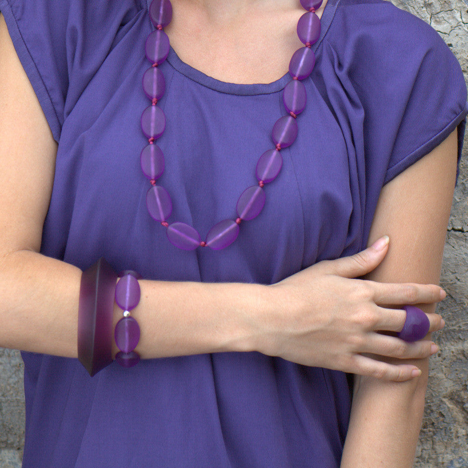 'Soho' Resin Stretch Bracelet - Polka Luka Resin Jewellery