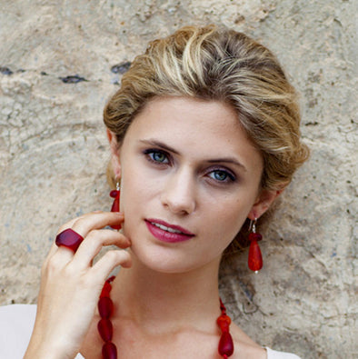 'Tribeca' Resin Earrings - Polka Luka Resin Jewellery