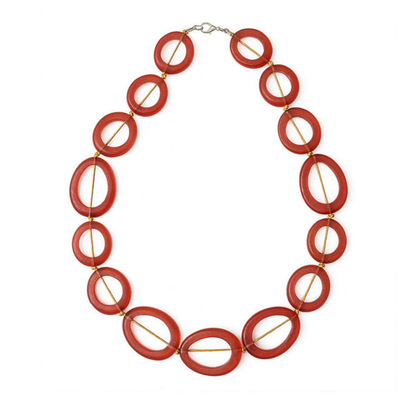 Sakura' Short Resin Necklace - Polka Luka Resin Jewellery