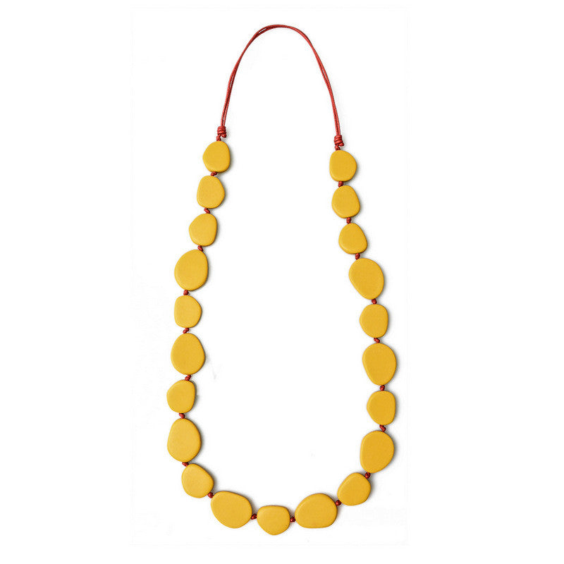 Wabi' Long Resin Necklace - Polka Luka Resin Jewellery