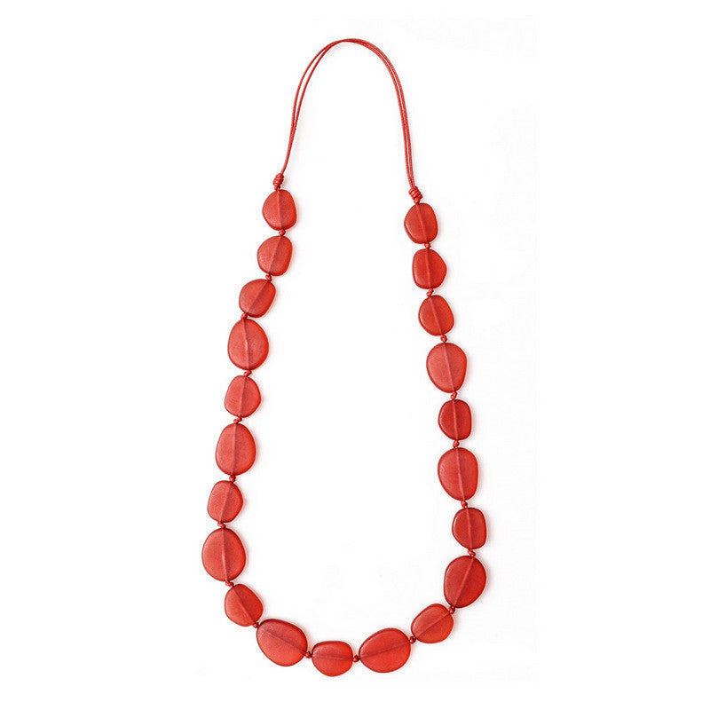 Wabi' Long Resin Necklace - Polka Luka Resin Jewellery