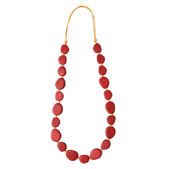 Wabi' Long Resin Necklace - Polka Luka Resin Jewellery