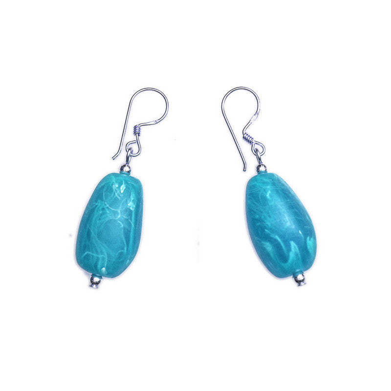 Sabi' Resin Earring-Grande - Polka Luka Resin Jewellery