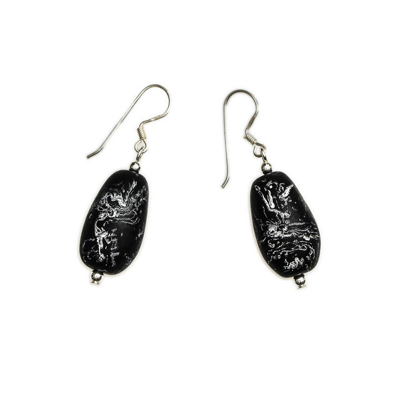 Sabi' Resin Earring-Grande - Polka Luka Resin Jewellery