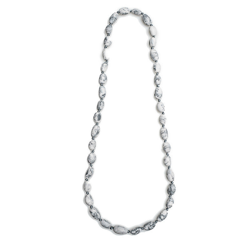 Sabi' Long Resin Necklace - Polka Luka Resin Jewellery