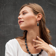 Sabi' Resin Earring-Grande - Polka Luka Resin Jewellery