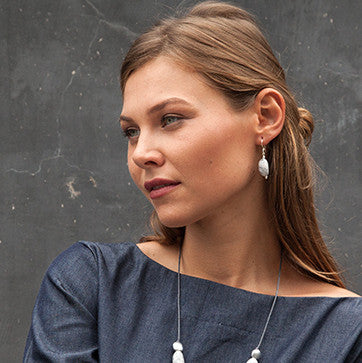Sabi' Resin Earring-Petite - Polka Luka Resin Jewellery
