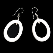 'Sakura' Resin Earring-Grande - Polka Luka Resin Jewellery