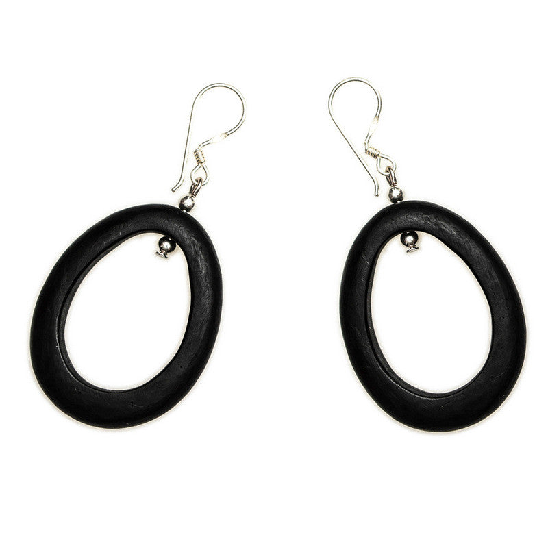 'Sakura' Resin Earring-Grande - Polka Luka Resin Jewellery