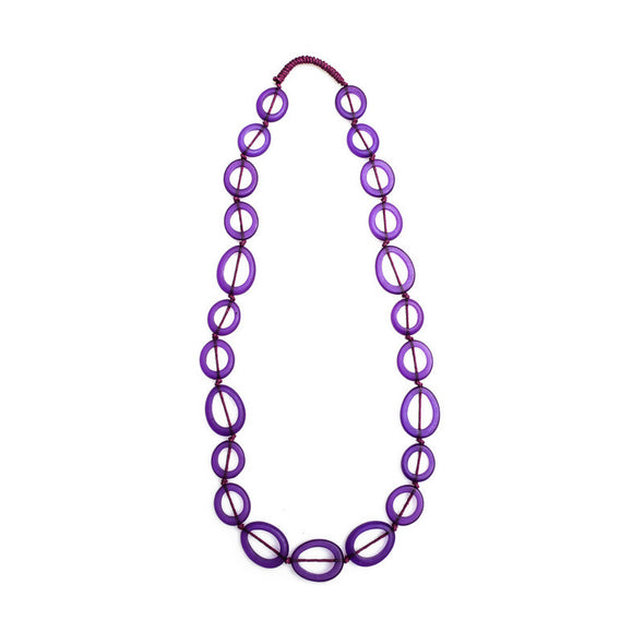 Sakura' Long Resin Necklace - Polka Luka Resin Jewellery