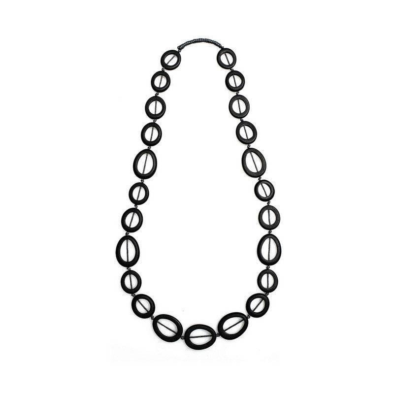 Sakura' Long Resin Necklace - Polka Luka Resin Jewellery