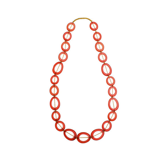 Sakura' Long Resin Necklace - Polka Luka Resin Jewellery
