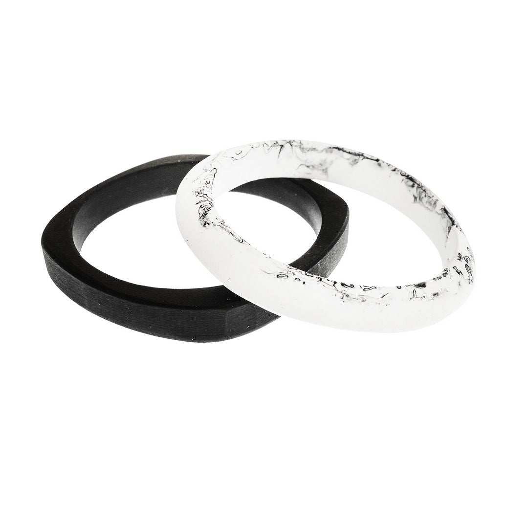 'The Planets' Double Resin Bangle - Polka Luka Resin Jewellery
