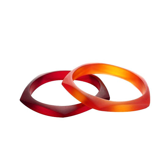 Tribeca Double Bangle Set - Polka Luka Resin Jewellery