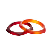 Tribeca Double Bangle Set - Polka Luka Resin Jewellery