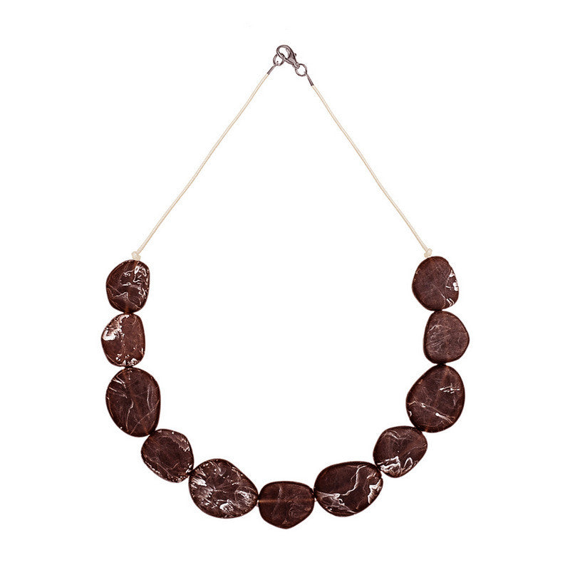 Wabi' Short Resin Necklace - Polka Luka Resin Jewellery