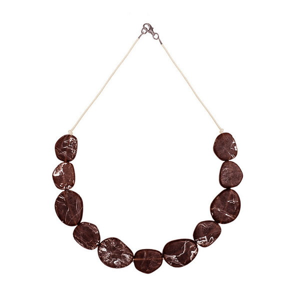 Wabi' Short Resin Necklace - Polka Luka Resin Jewellery