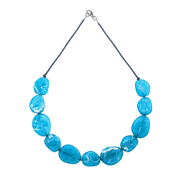 Wabi' Short Resin Necklace - Polka Luka Resin Jewellery