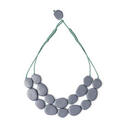 Wabi' Double Resin Necklace - Polka Luka Resin Jewellery