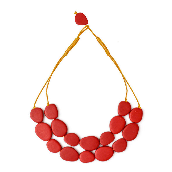 Wabi' Double Resin Necklace - Polka Luka Resin Jewellery