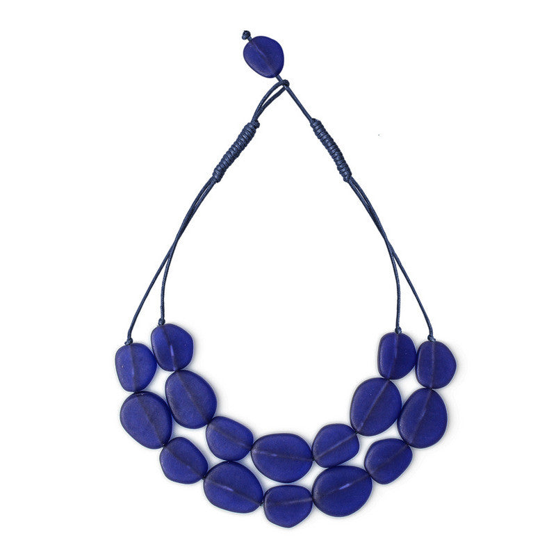 Wabi' Double Resin Necklace - Polka Luka Resin Jewellery