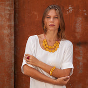 Wabi' Double Resin Necklace - Polka Luka Resin Jewellery