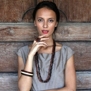 'Dusk' Long Resin Necklace - Polka Luka Resin Jewellery